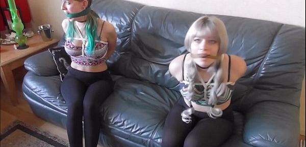  two teen girls as bondage dolls